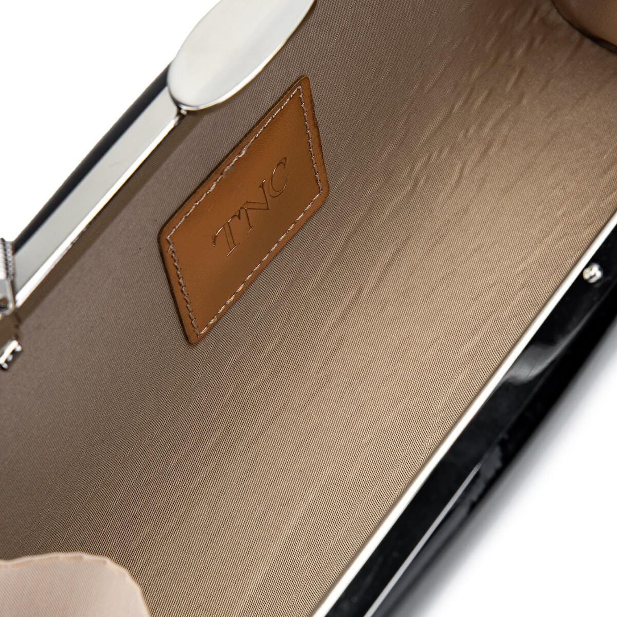 Tamer Tanca Kadın Vegan Siyah Rugan Abiye Çanta