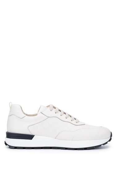  Tamer Tanca Erkek Hakiki Deri Fildişi Sneakers & Spor Ayakkabı
