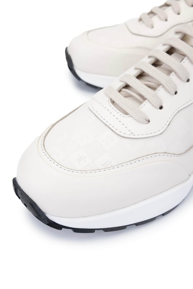  Tamer Tanca Erkek Hakiki Deri Fildişi Sneakers & Spor Ayakkabı