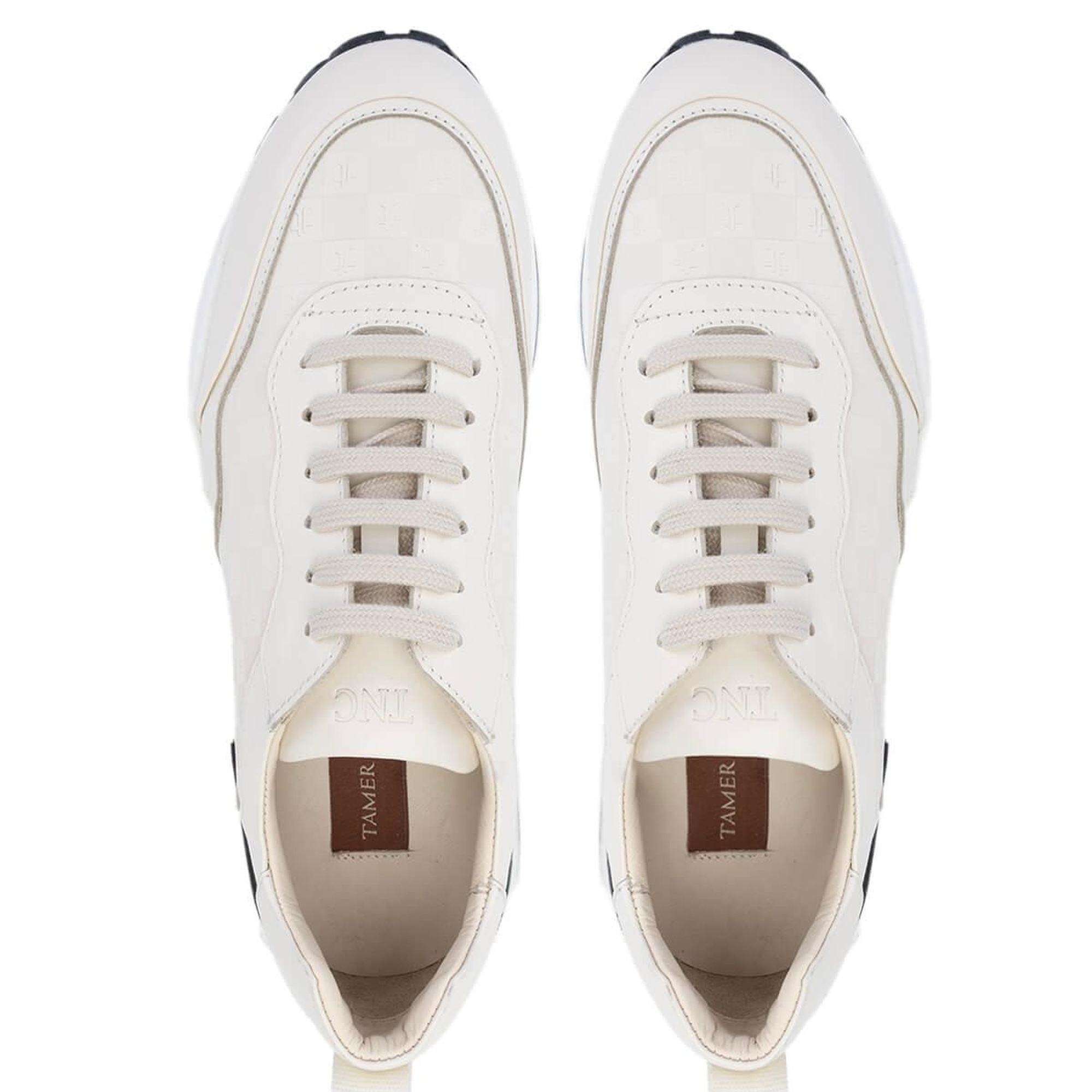 Tamer Tanca Erkek Hakiki Deri Fildişi Sneakers & Spor Ayakkabı