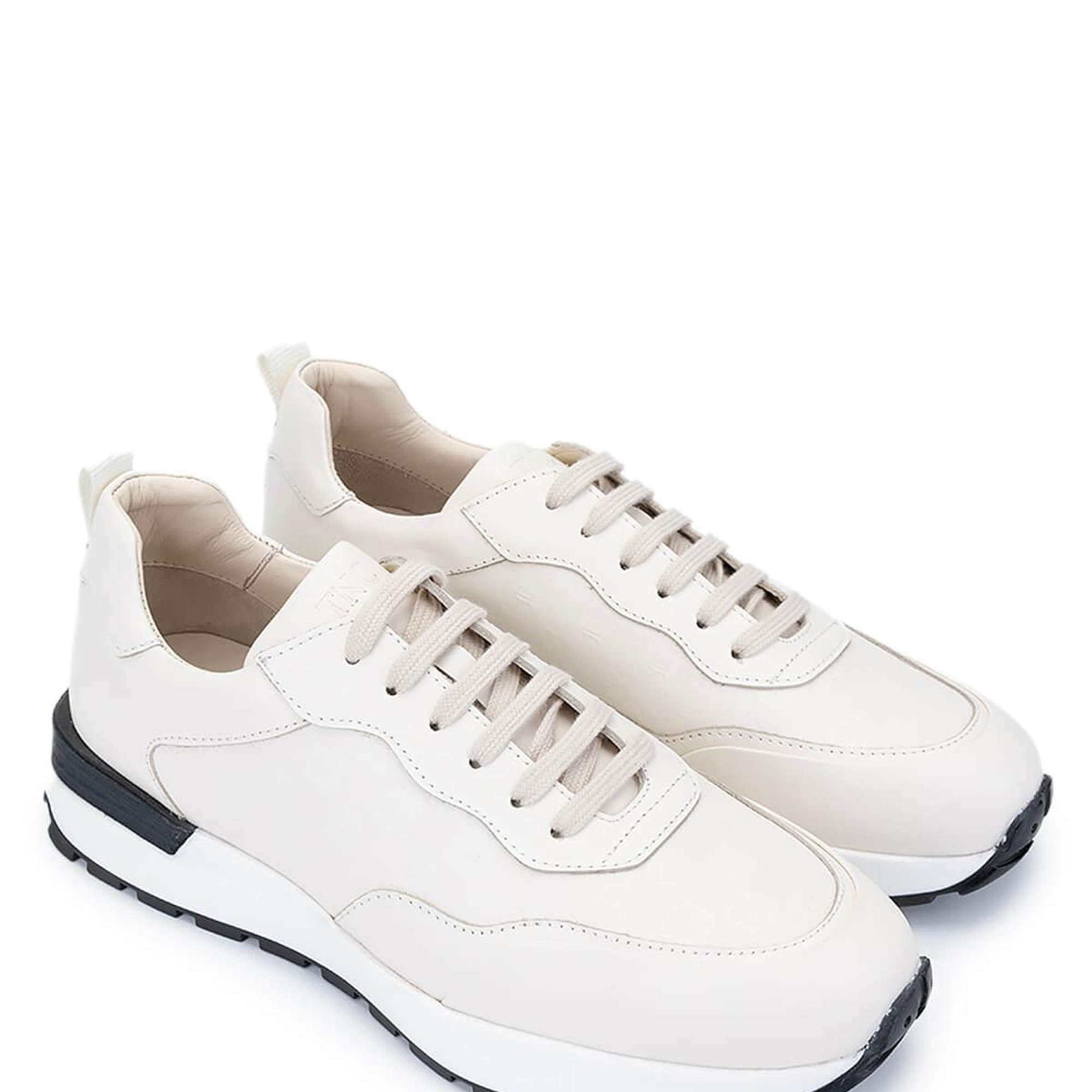 Tamer Tanca Erkek Hakiki Deri Fildişi Sneakers & Spor Ayakkabı