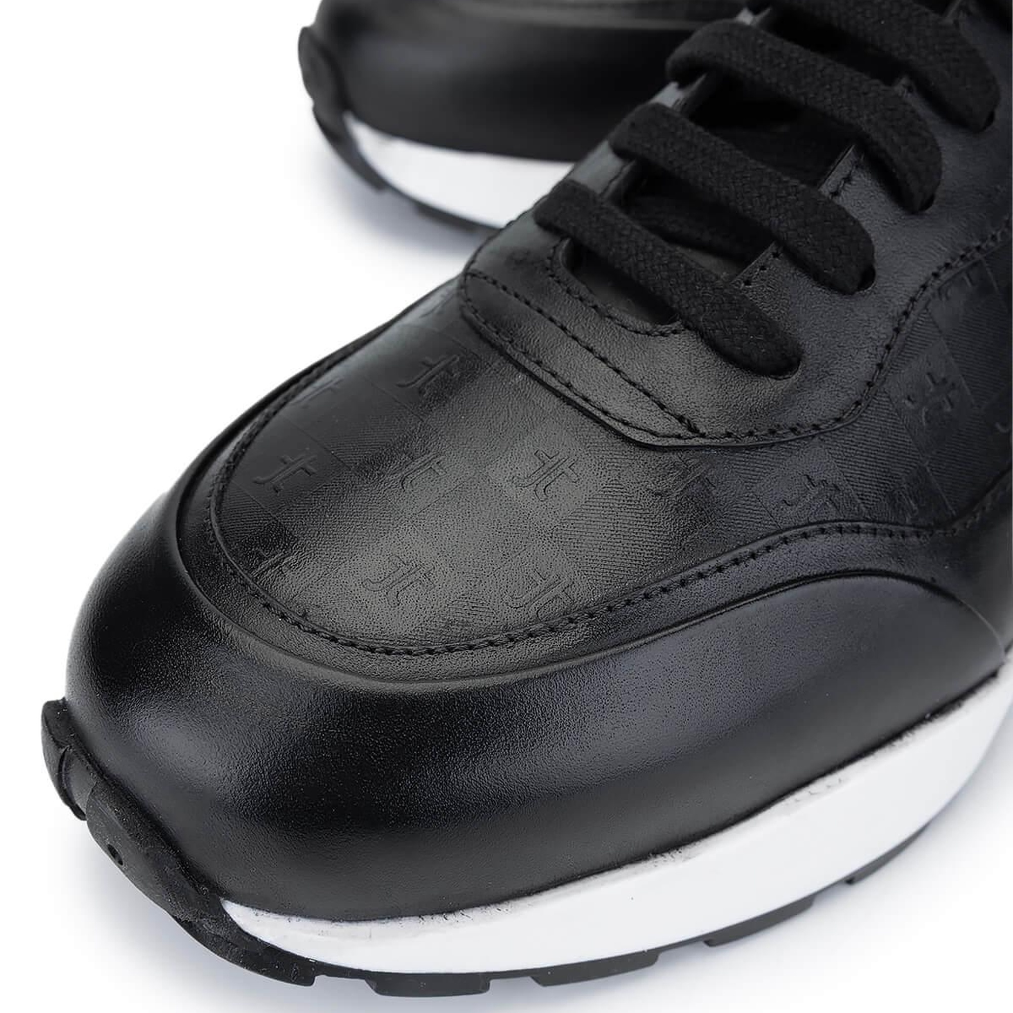 Tamer Tanca Erkek Hakiki Deri Siyah Sneakers & Spor Ayakkabı