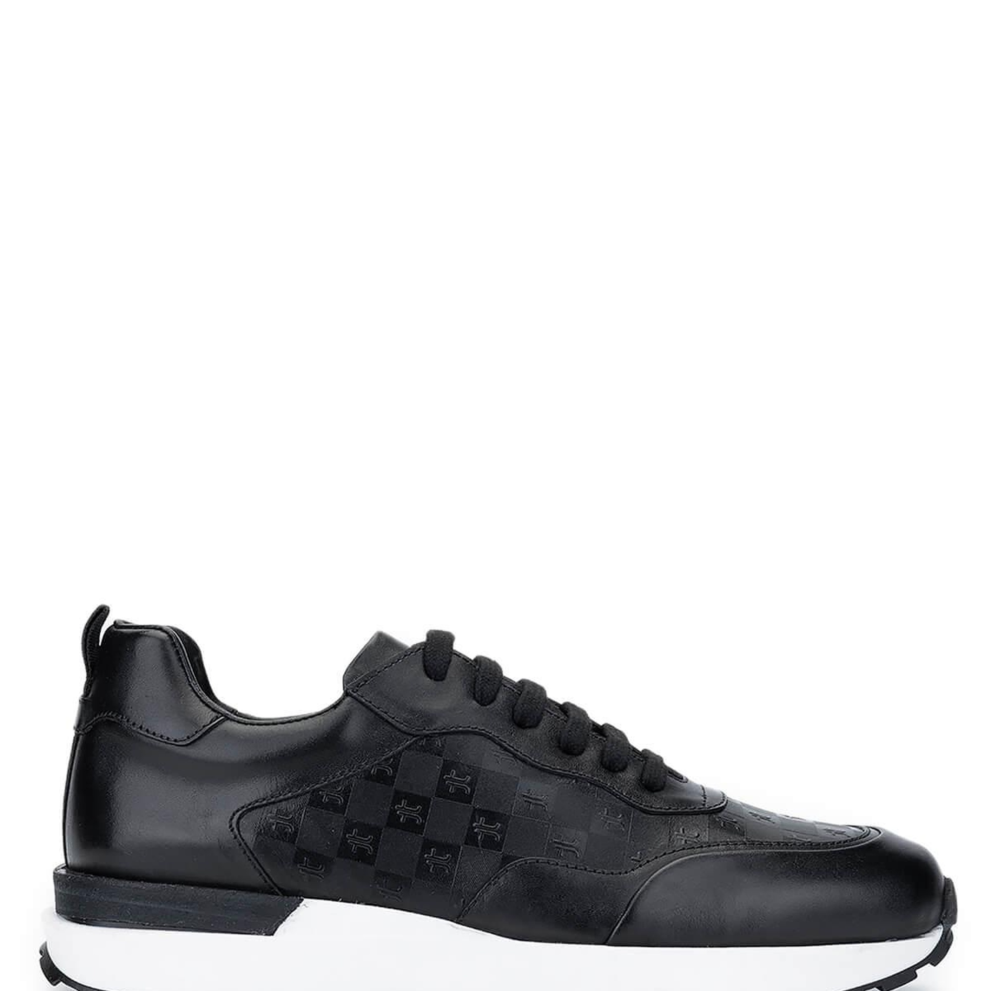 Tamer Tanca Erkek Hakiki Deri Siyah Sneakers & Spor Ayakkabı