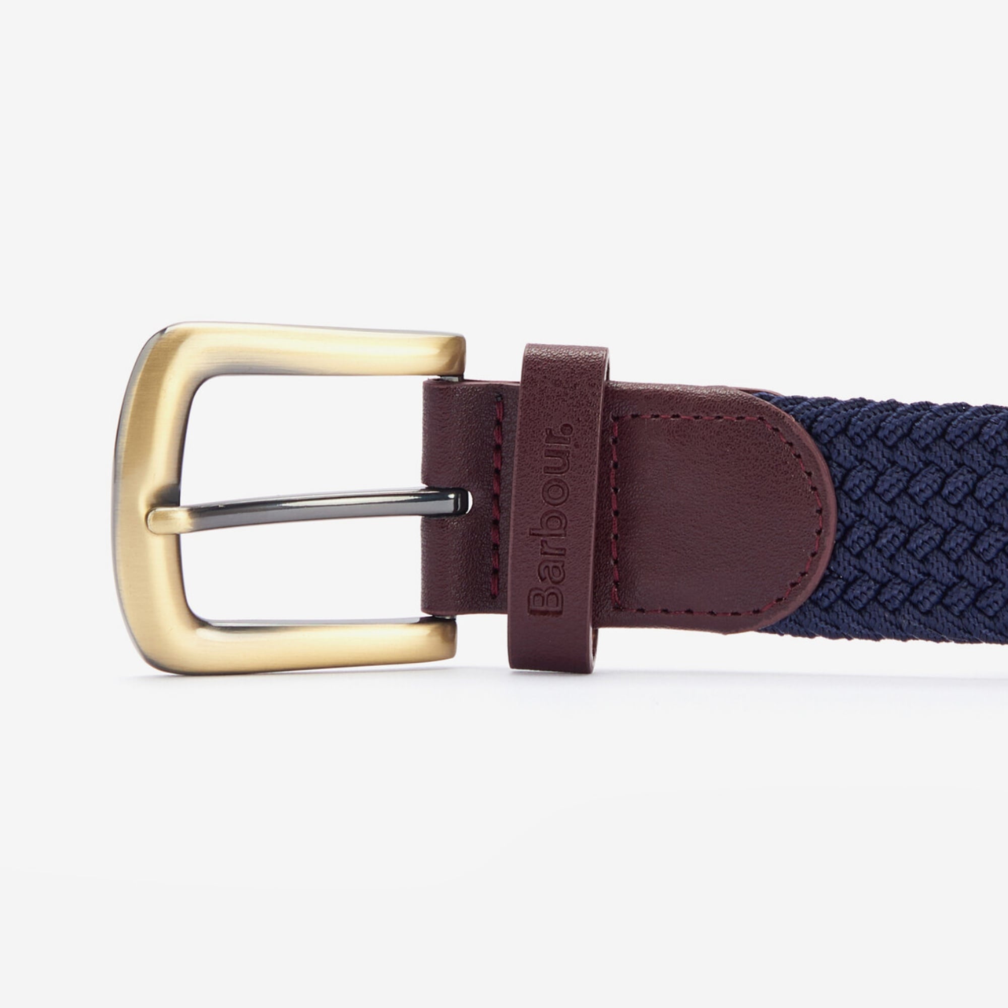 Barbour Esnek Dokuma Deri Kemer