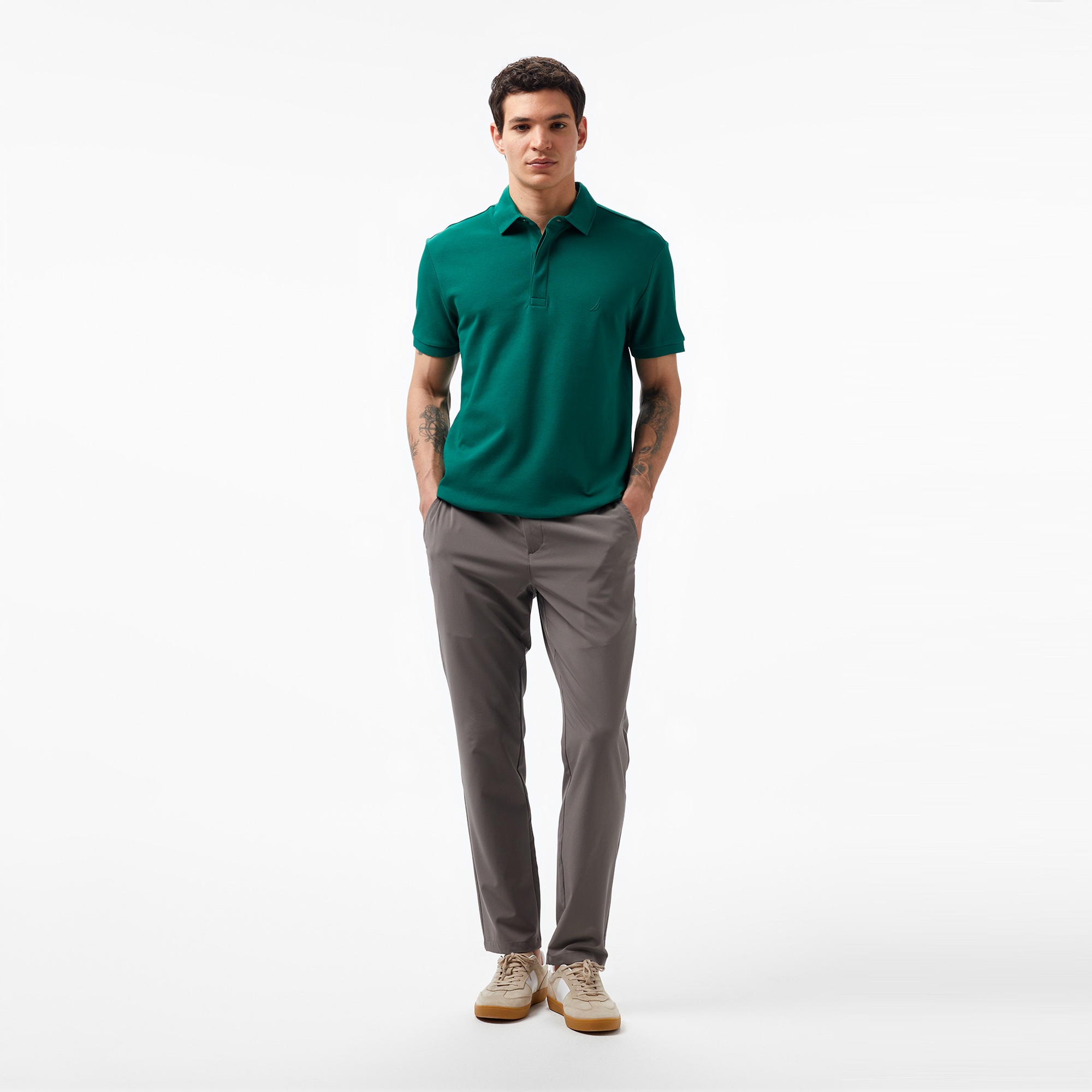 Nautica Erkek Yeşil Slim Fit Polo