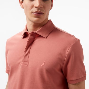  Nautica Erkek Kahverengi Slim Fit Polo Yaka T-Shirt