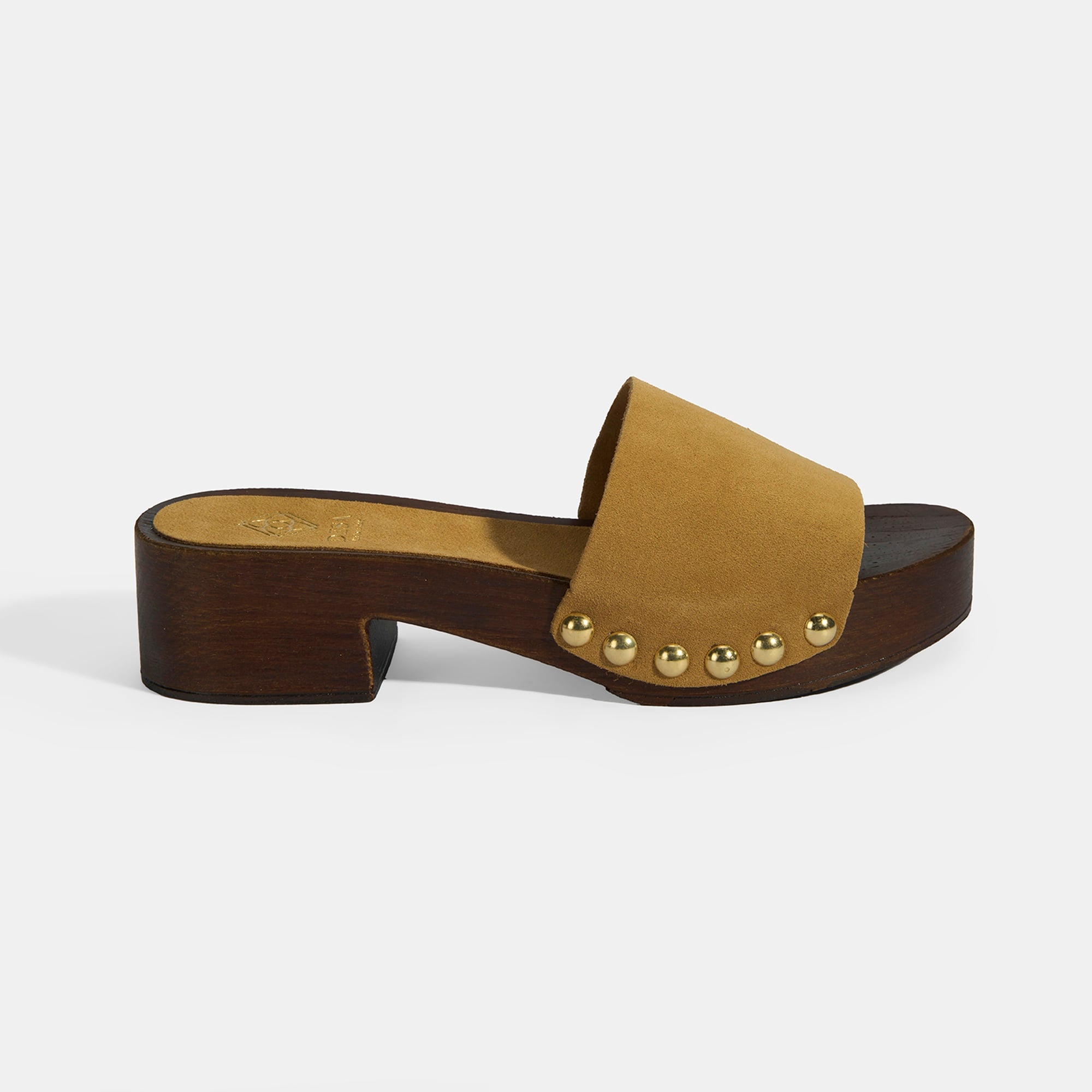 Limited Edition Kadın Taba Süet Topuklu Terlik