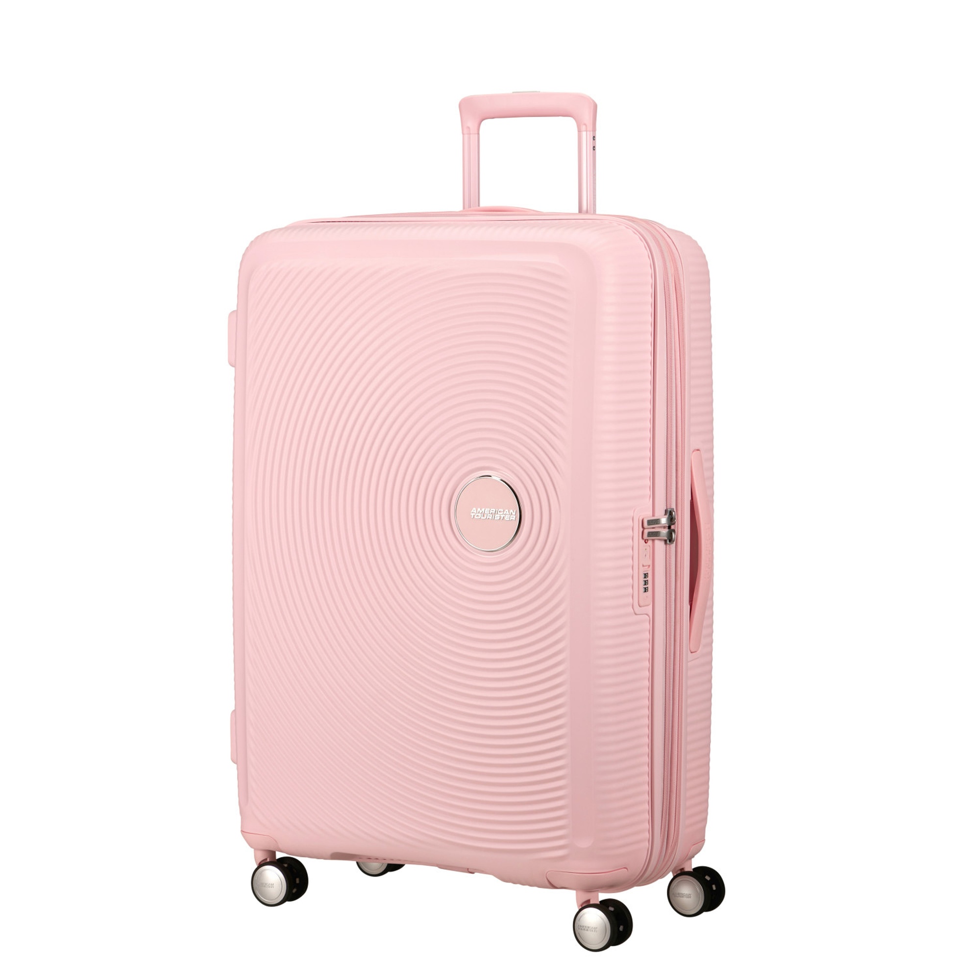 American Tourister Açık Pembe Soundbox - 77 cm Büyük Sert Valiz