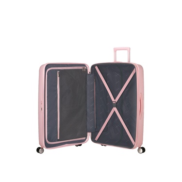  American Tourister Açık Pembe Soundbox - 77 cm Büyük Sert Valiz