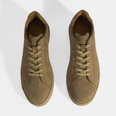  Erkek Vizon Bağcıklı Nubuk Deri Günlük Ayakkabı