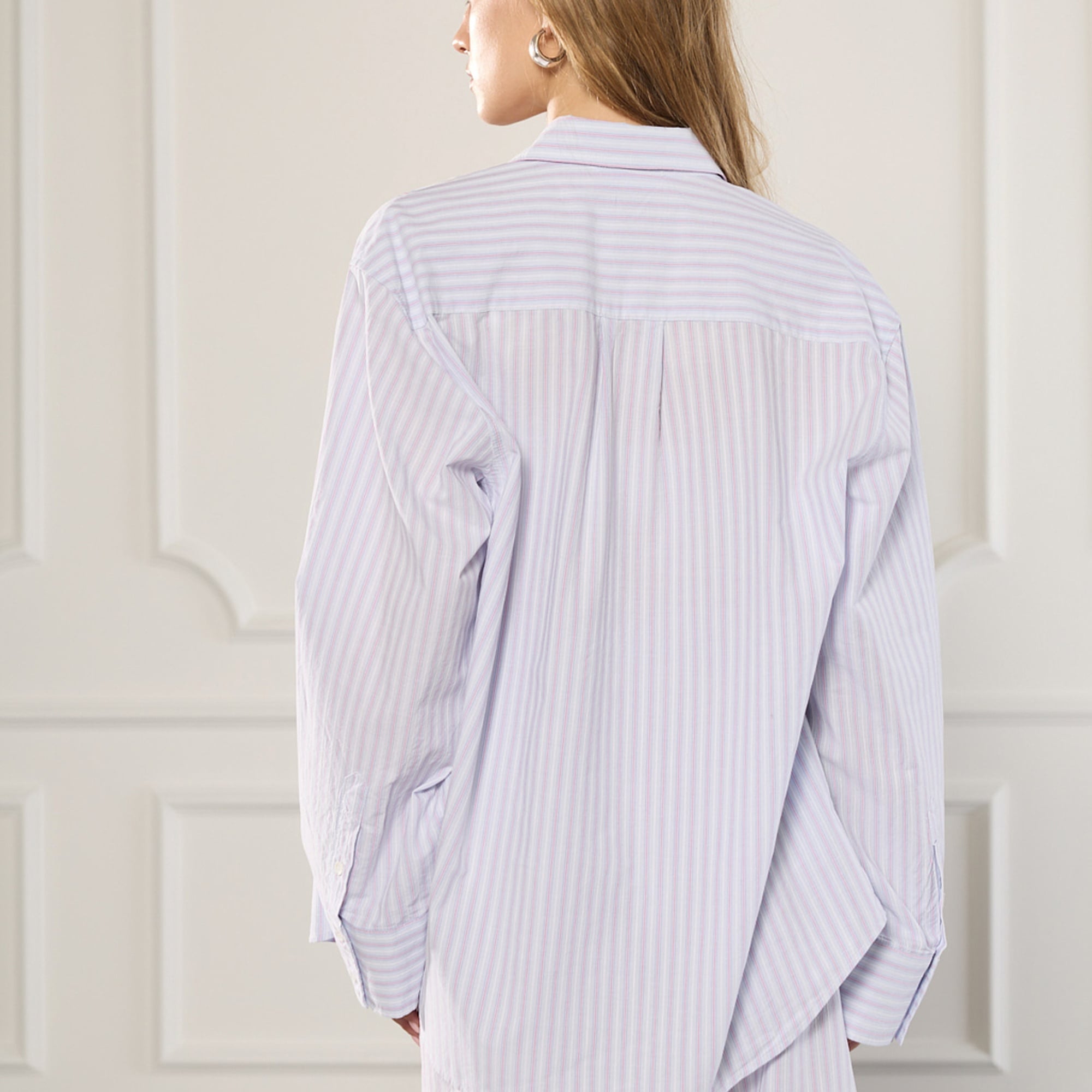 Çizgili Poplin Gömlek