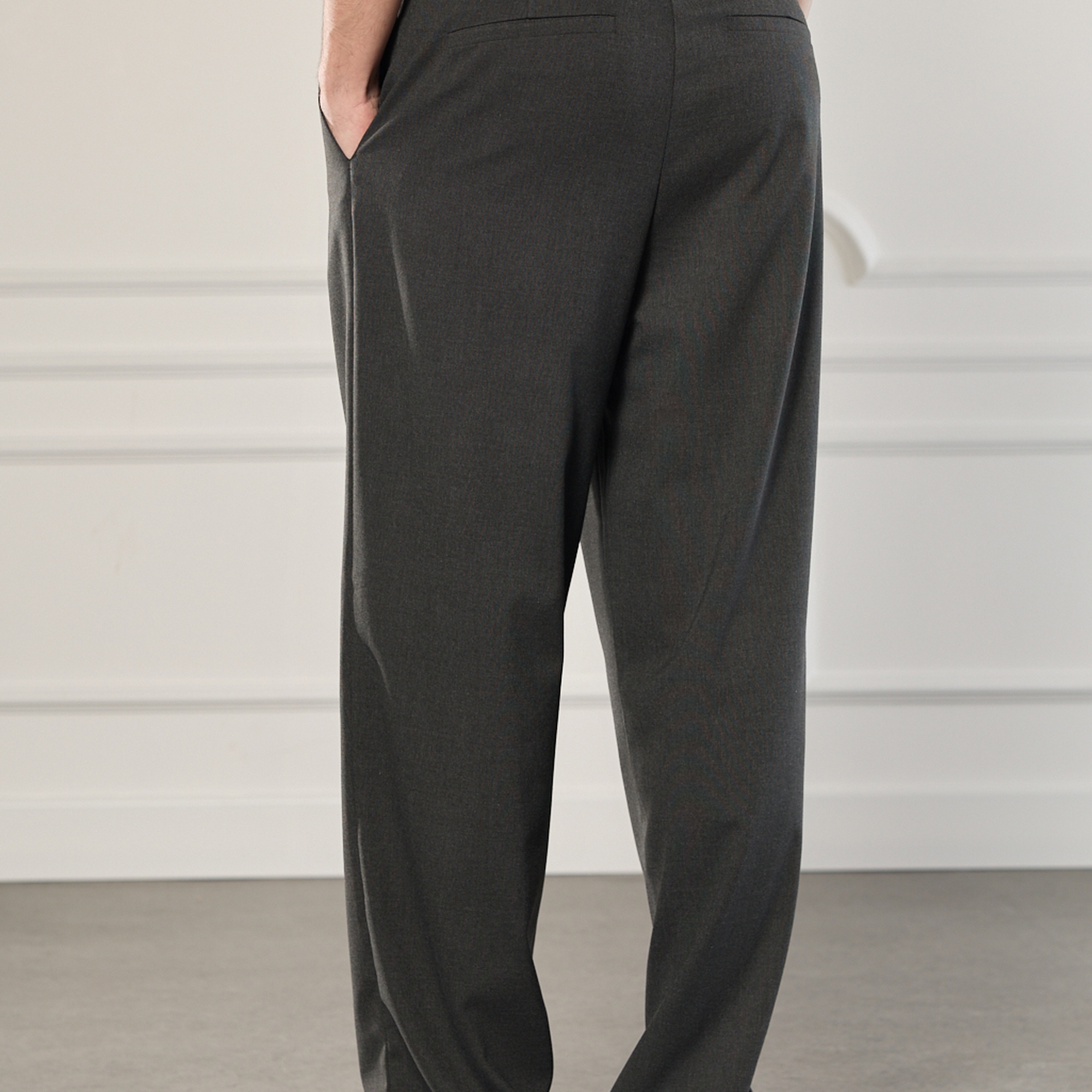 Beli Lastikli Pileli Pantolon