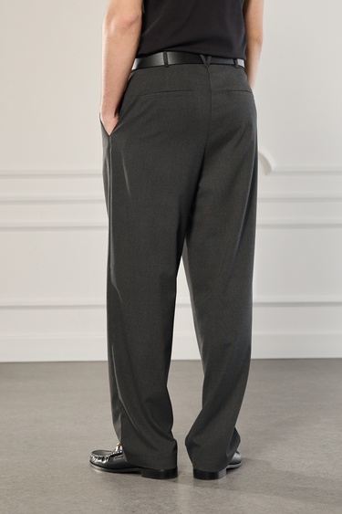  Beli Lastikli Pileli Pantolon