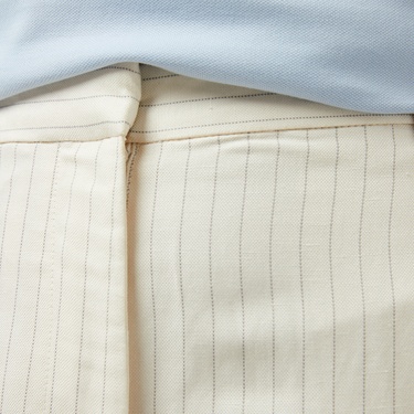  Tommy Hilfiger Viscose Linen Wide Leg Kadın Beyaz Pantolon