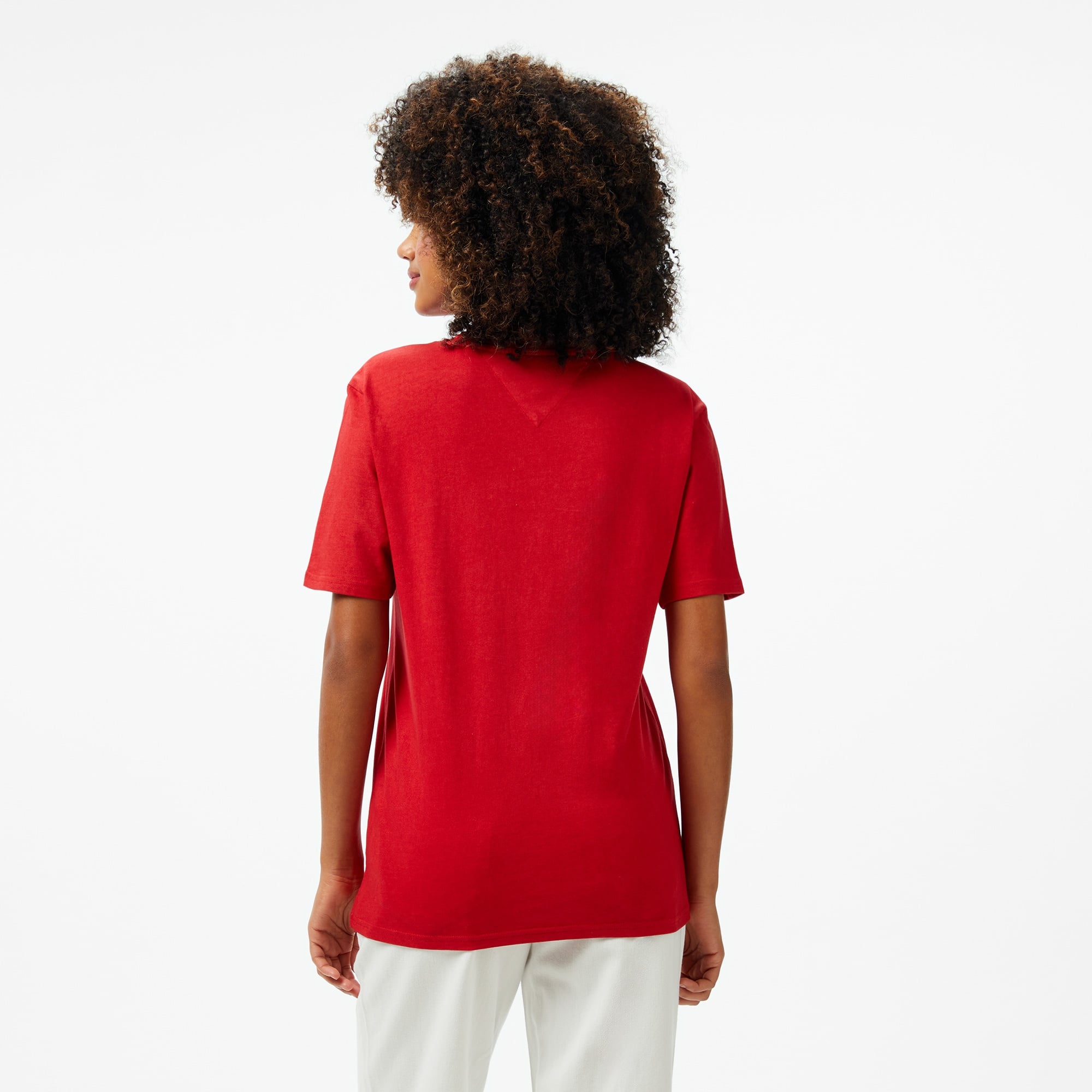 Tommy Jeans Relax Varsity Kadın Kırmızı T-Shirt