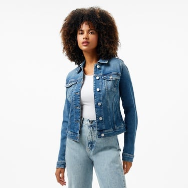  Tommy Jeans Vivianne Skn Ai1232 Kadın Mavi Ceket