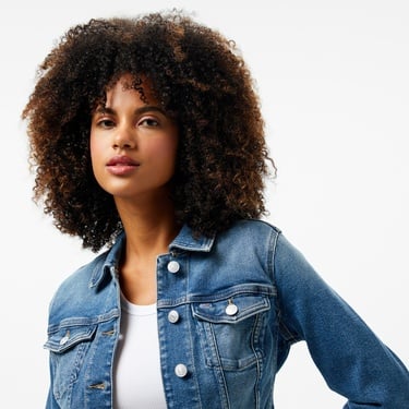  Tommy Jeans Vivianne Skn Ai1232 Kadın Mavi Ceket