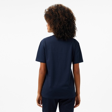  Calvin Klein Hero Logo Regular Kadın Lacivert T-Shirt