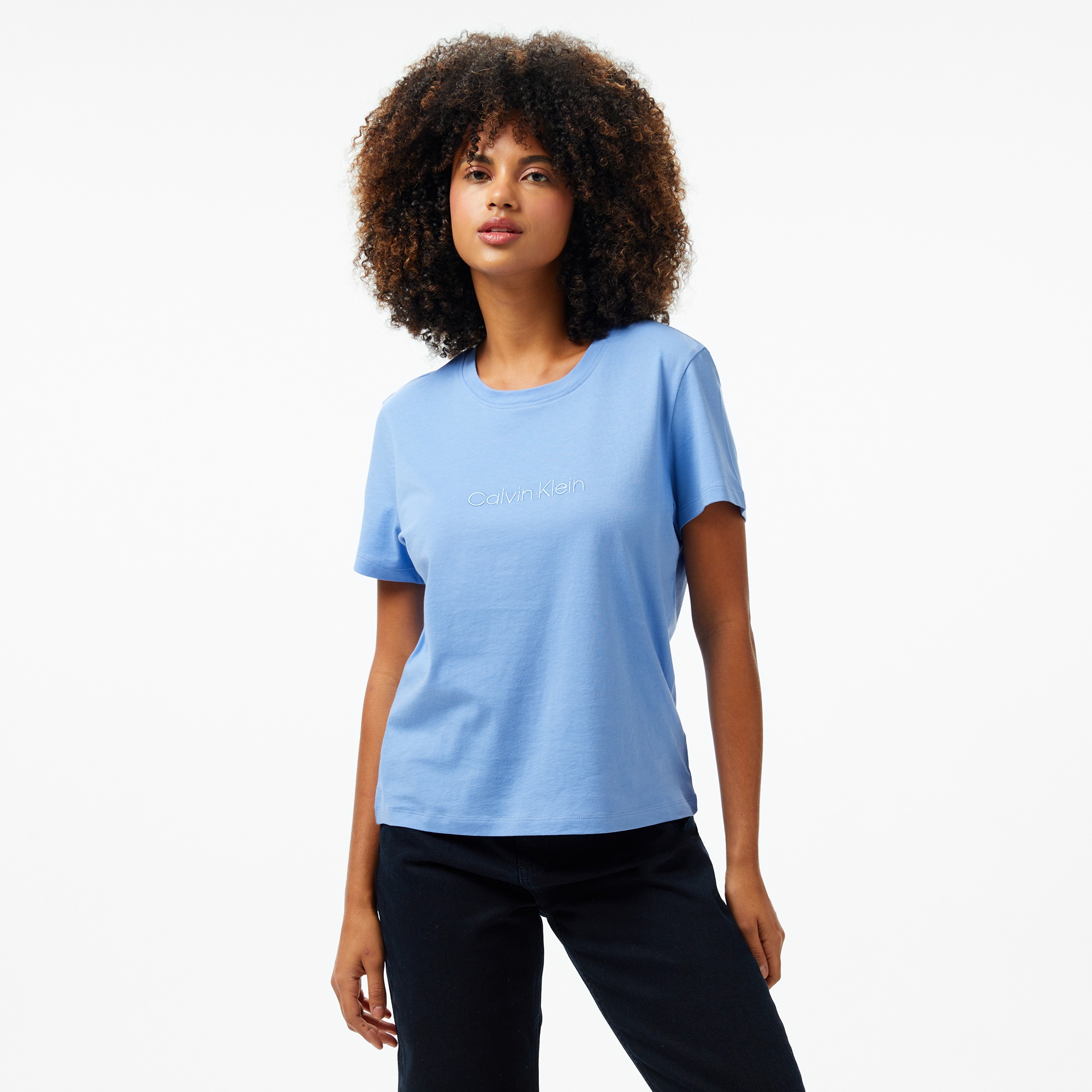 Calvin Klein Classic 2 Kadın Mavi T-Shirt