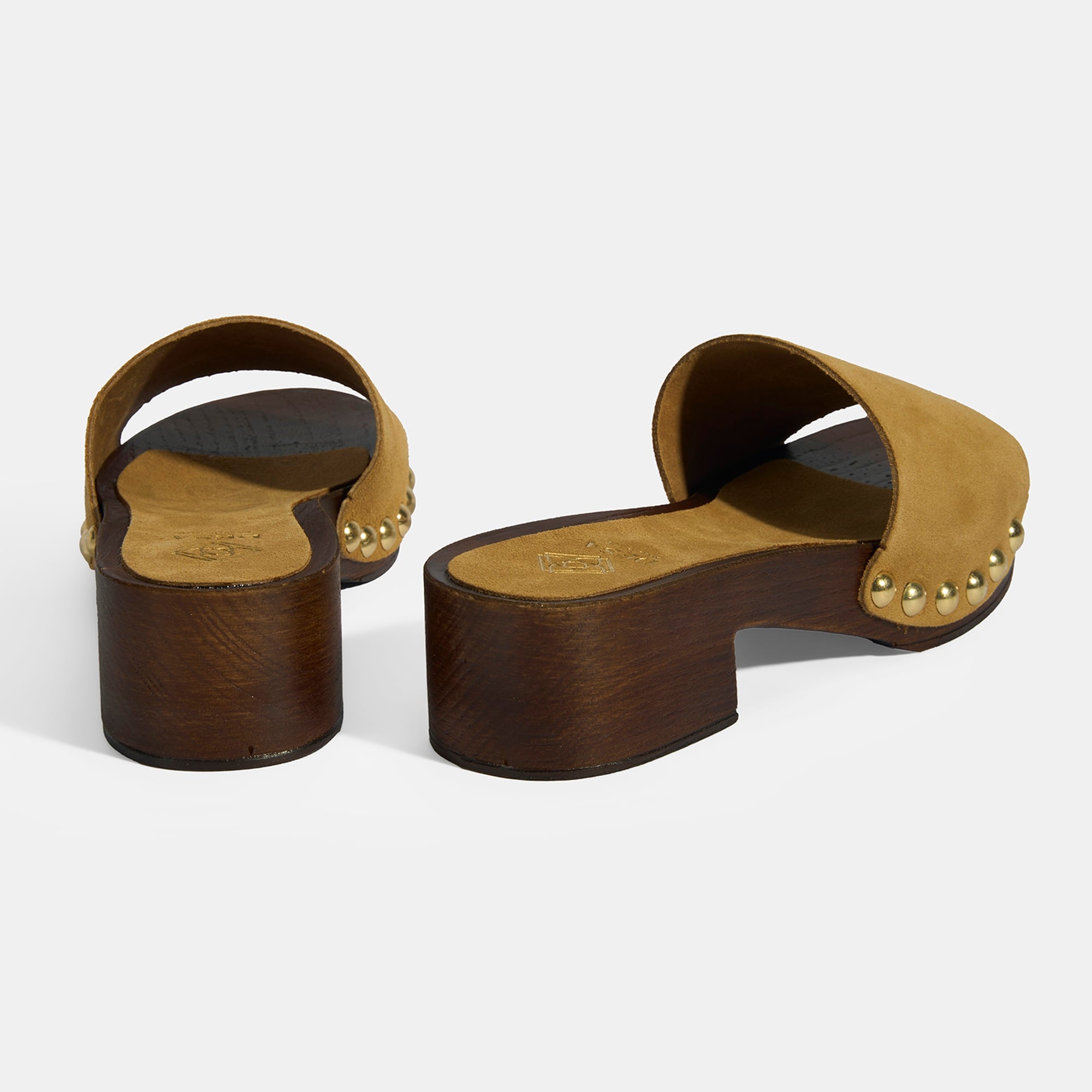 Limited Edition Kadın Taba Süet Topuklu Terlik