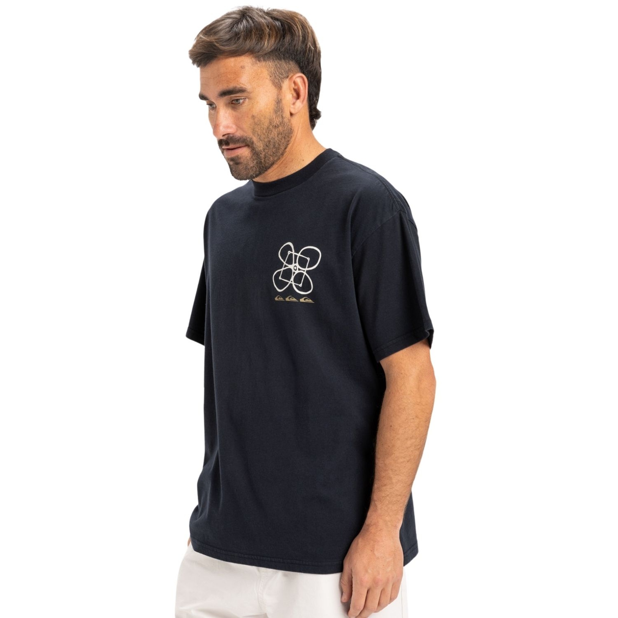 Quiksilver Hw Outside Inside Erkek Siyah Tişört