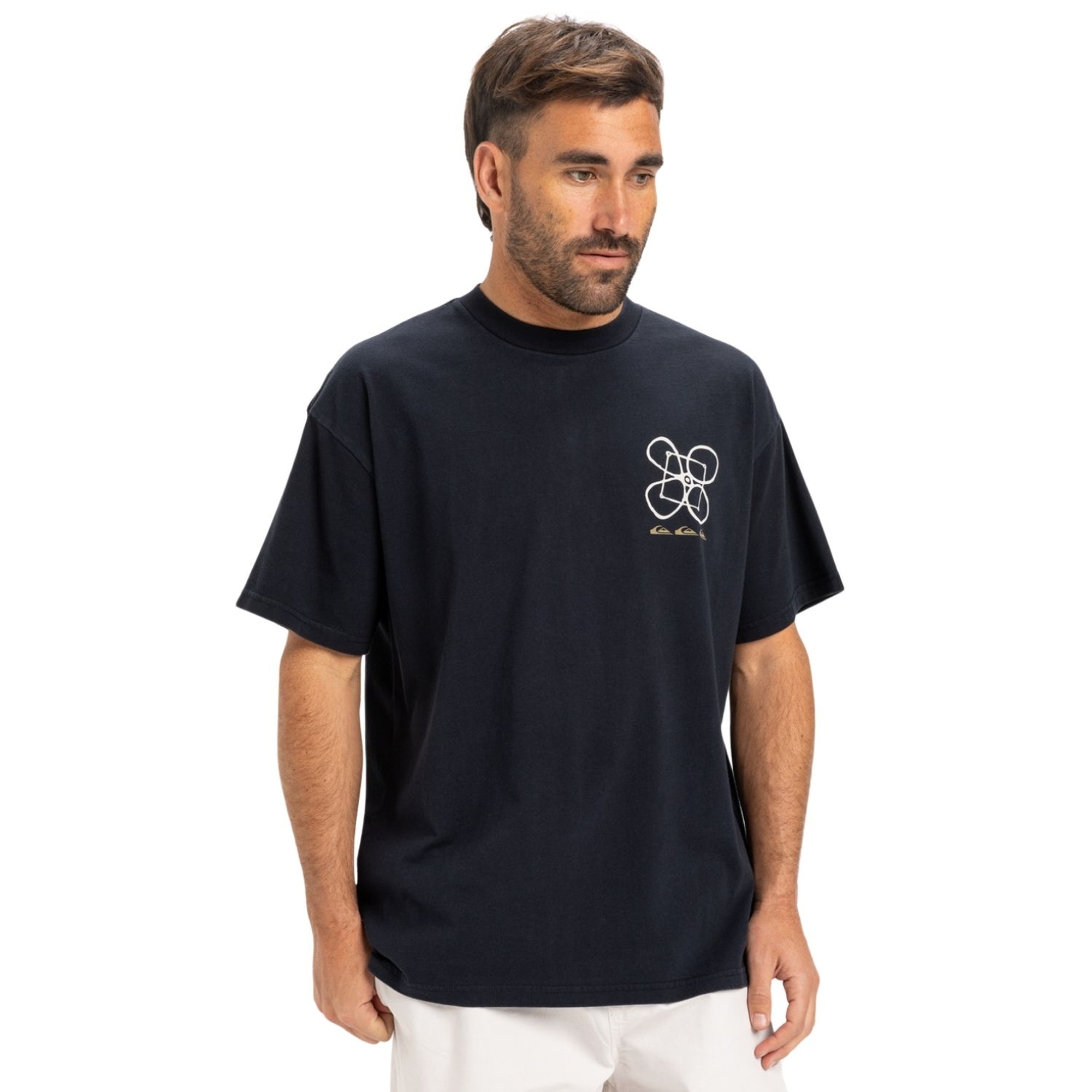 Quiksilver Hw Outside Inside Erkek Siyah Tişört