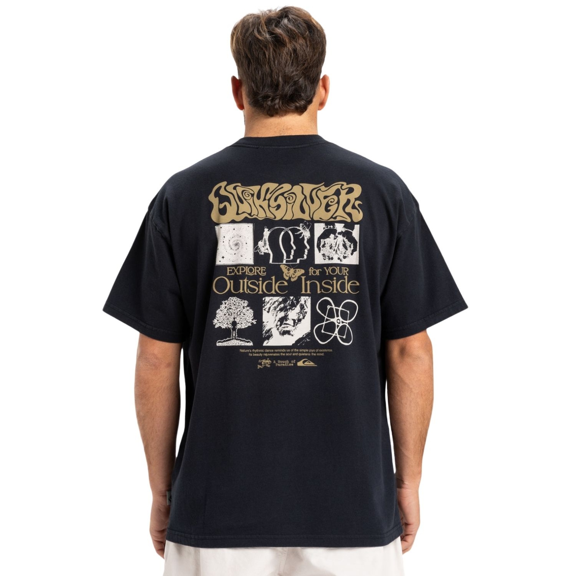 Quiksilver Hw Outside Inside Erkek Siyah Tişört