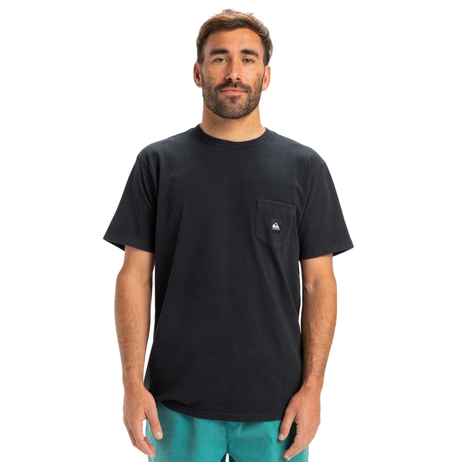  Quiksilver Salt Water Pocket Erkek Siyah Tişört