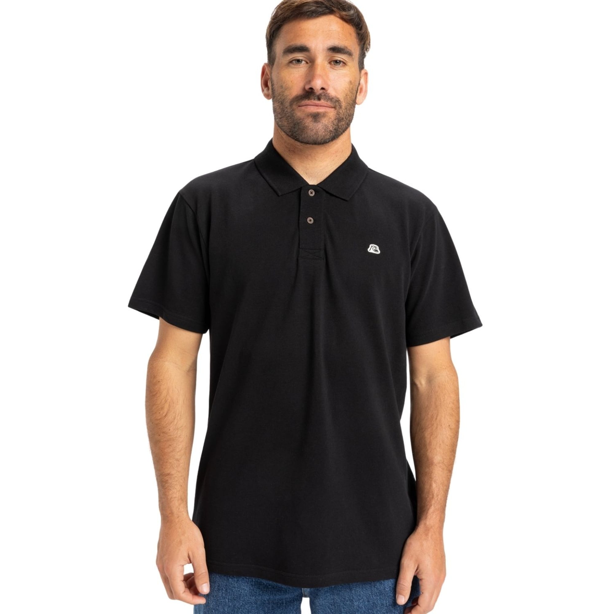 Quiksilver Dna Erkek Siyah Polo Tişört