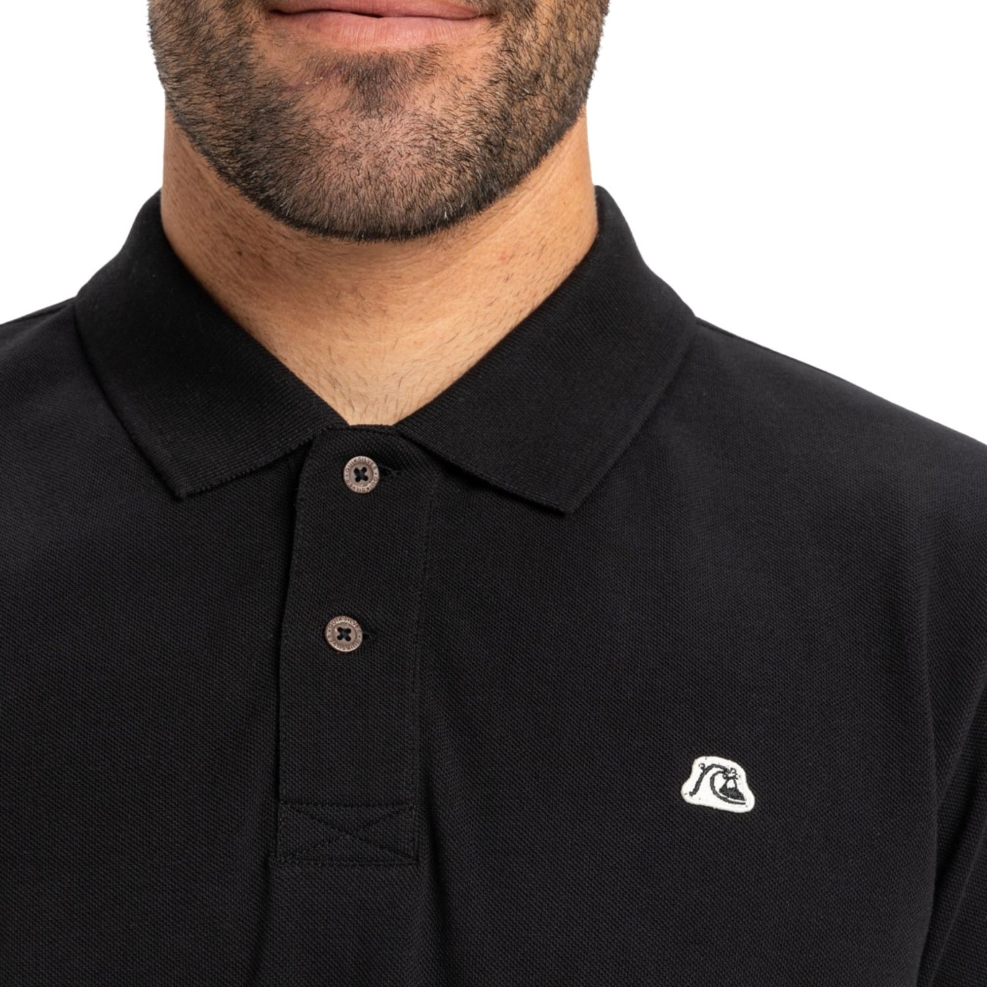 Quiksilver Dna Erkek Siyah Polo Tişört