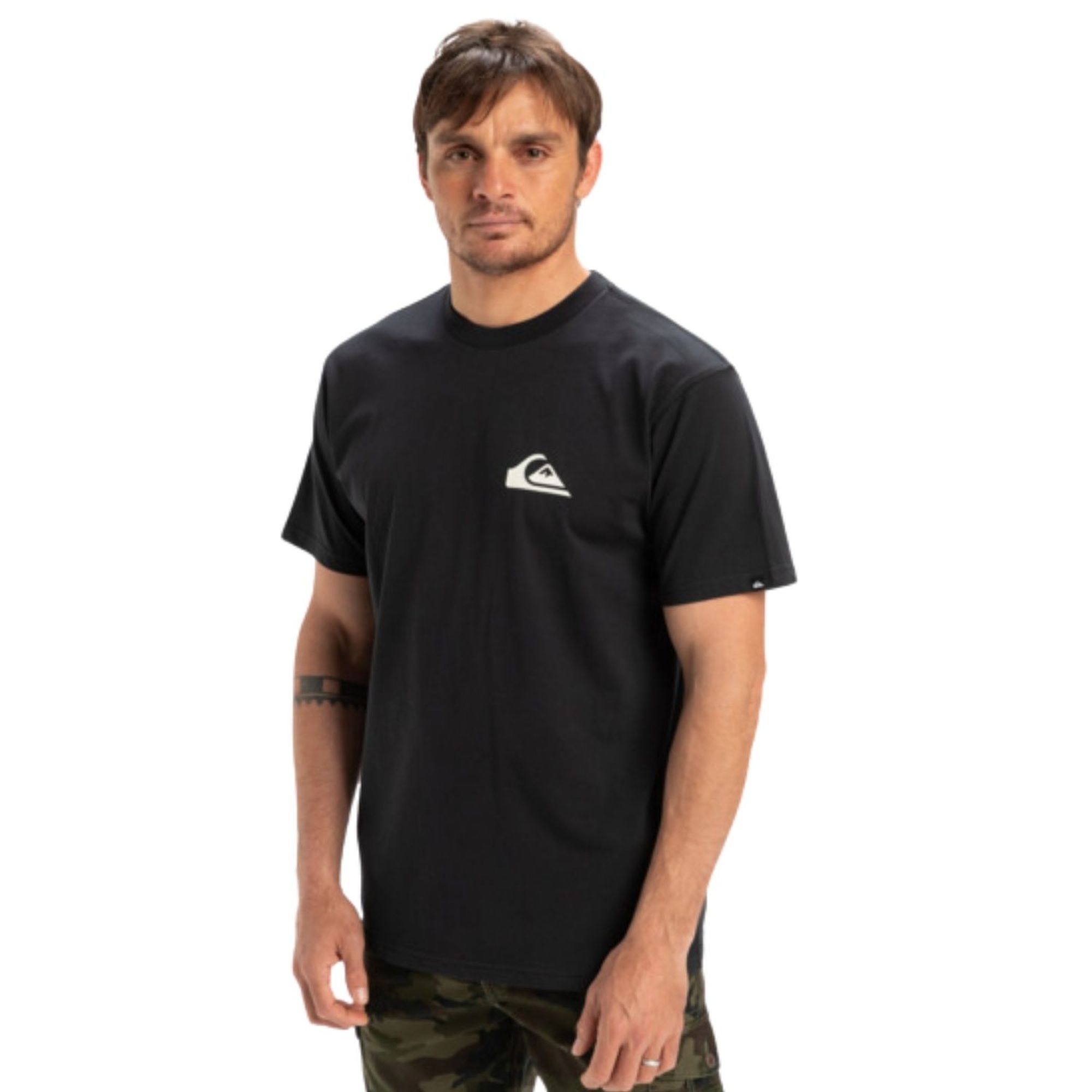 Quiksilver Ev Mini Logo Erkek Siyah Tişört