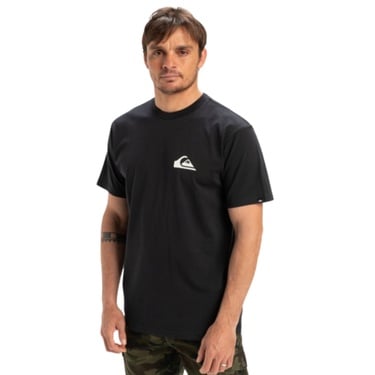  Quiksilver Ev Mini Logo Erkek Siyah Tişört