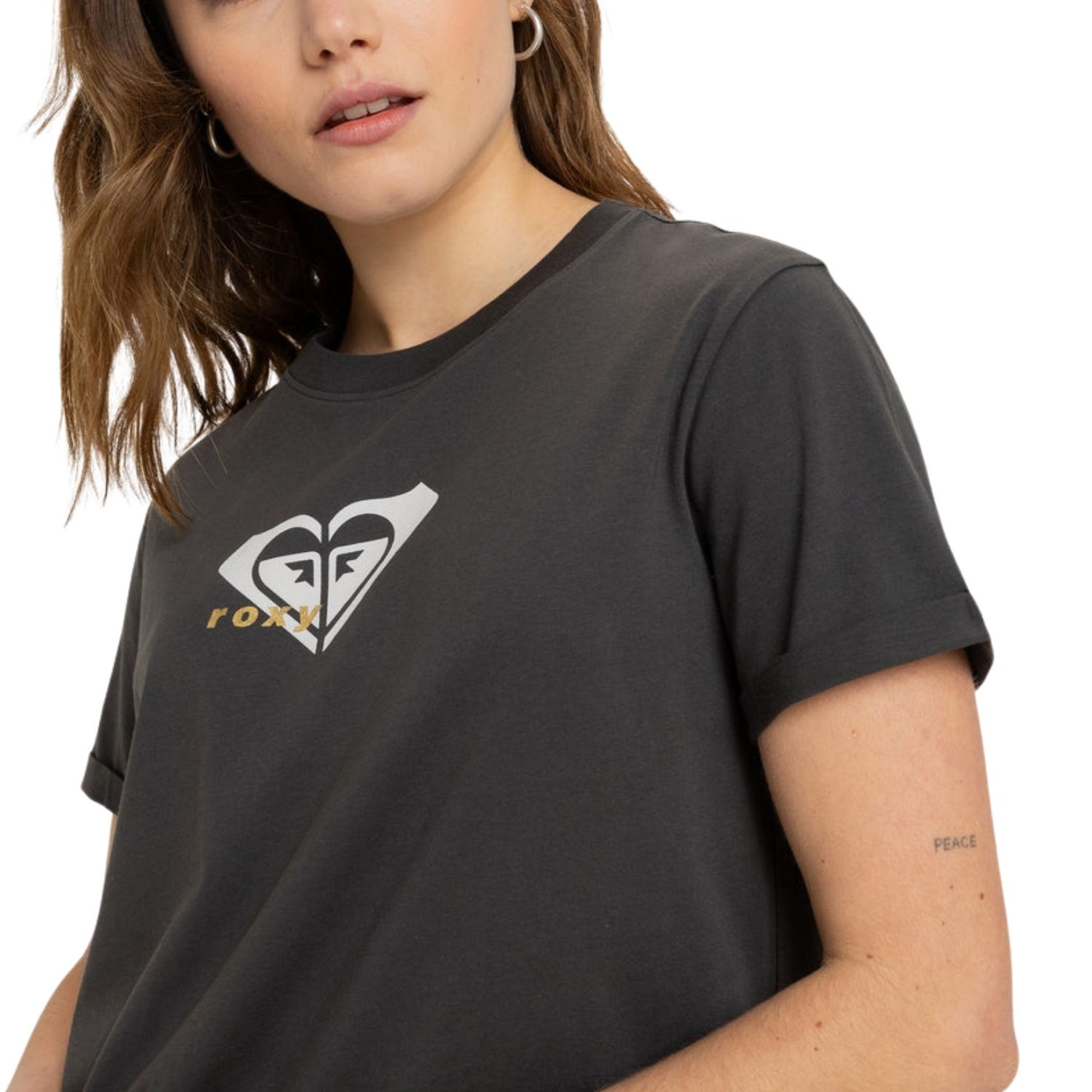 Roxy Oceanregular Corpo Kadın Siyah Tişört