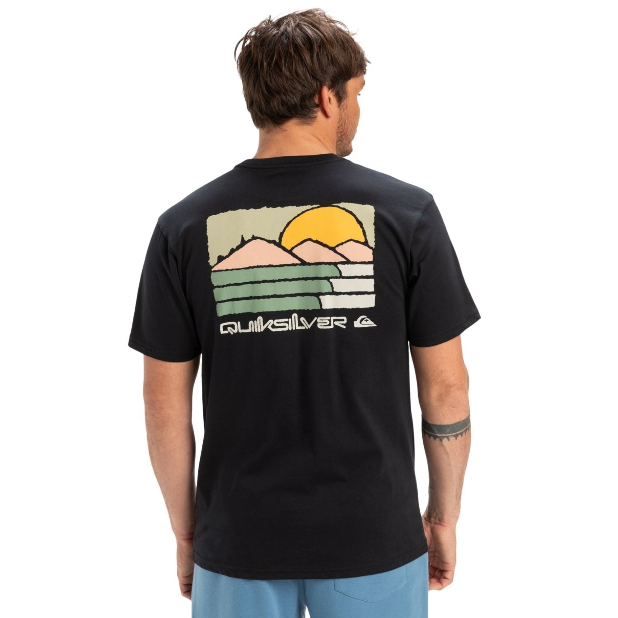 Quiksilver Evo Future Islands Erkek Siyah Tişört