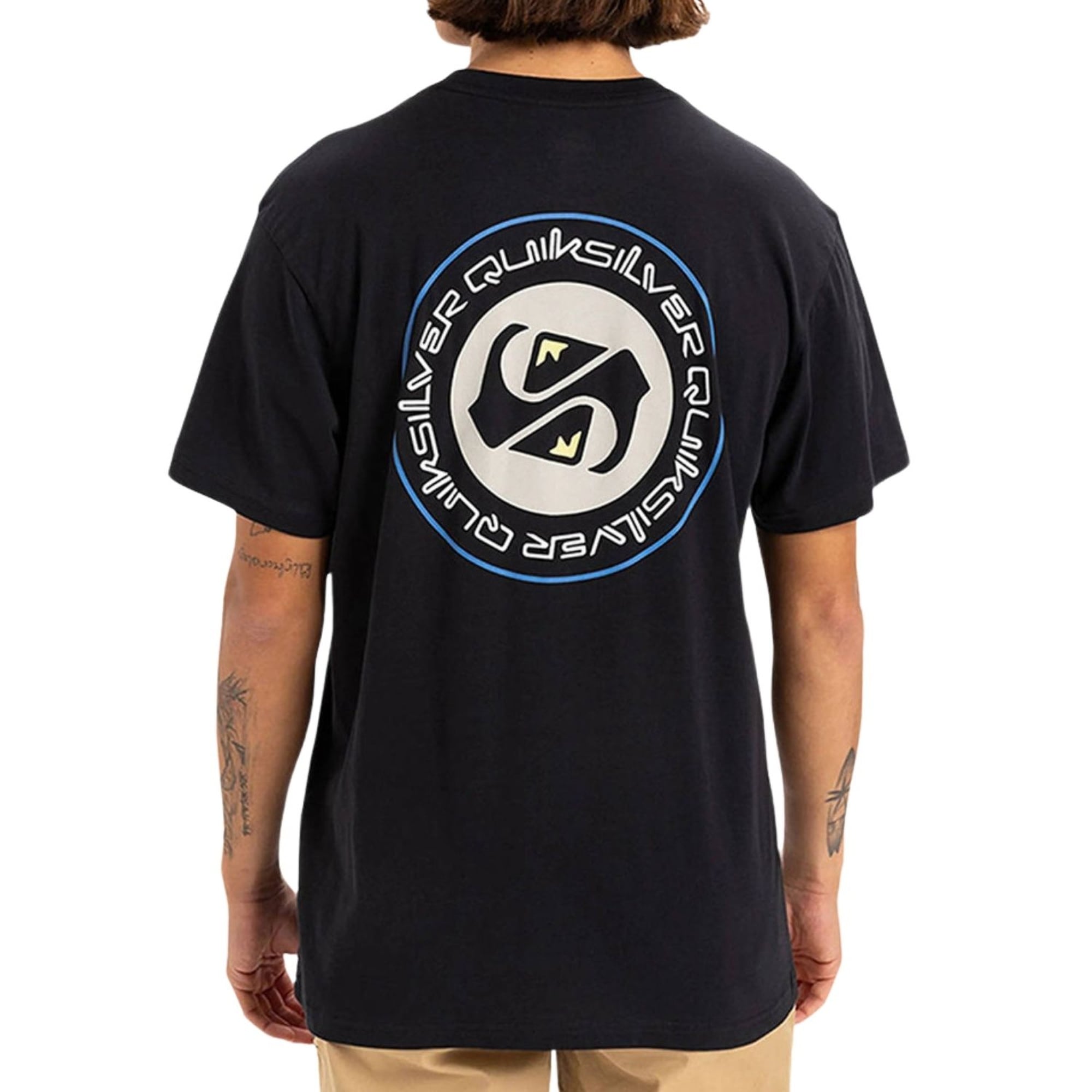 Quiksilver Circle Back Erkek Siyah Tişört