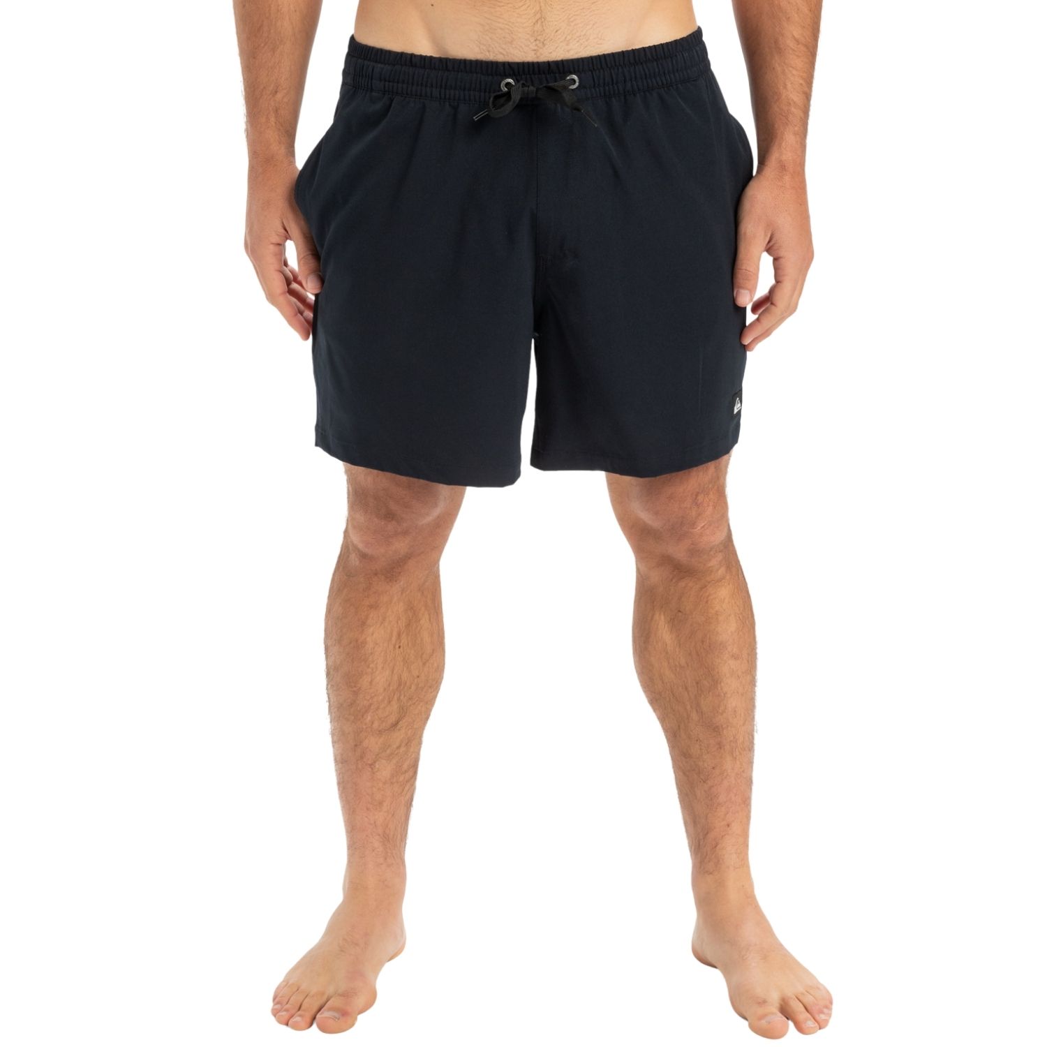 Quiksilver Surfsilk Solid 16 Erkek Siyah Volley Short