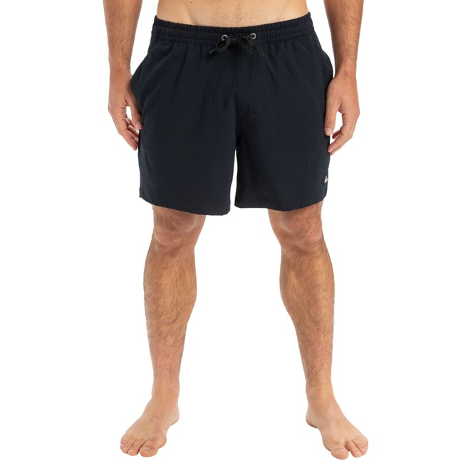  Quiksilver Surfsilk Solid 16 Erkek Siyah Volley Short