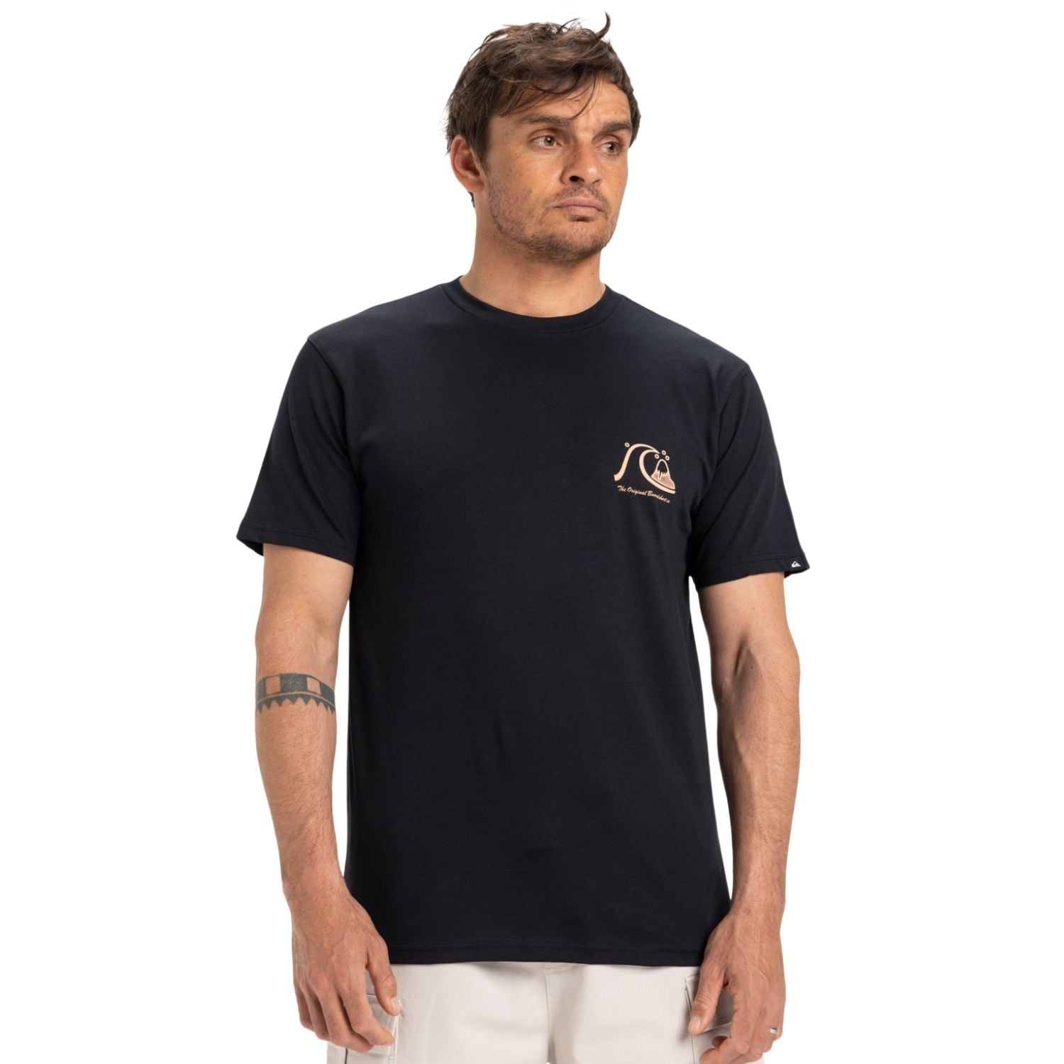  Quiksilver Evo Original Bs Erkek Siyah Tişört