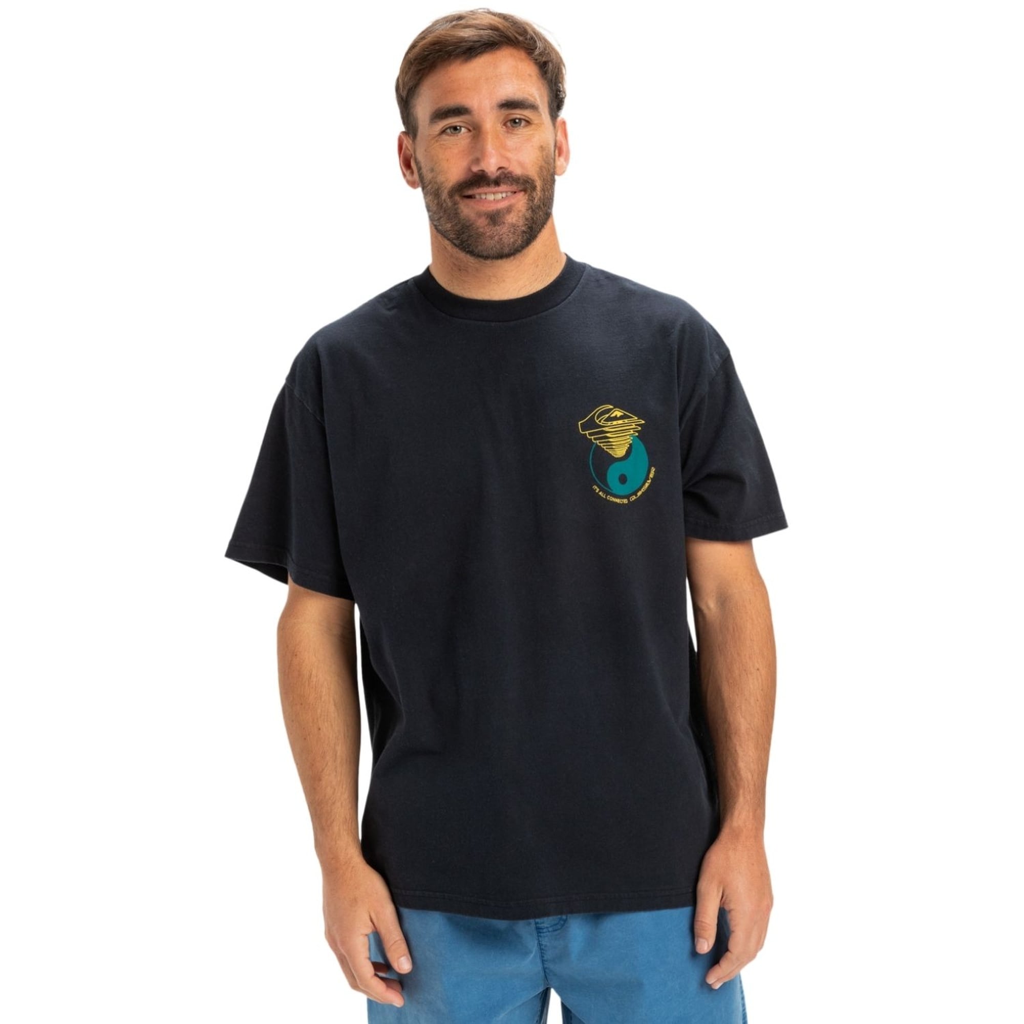 Quiksilver Hw Hypnotic Wave Erkek Siyah Tişört