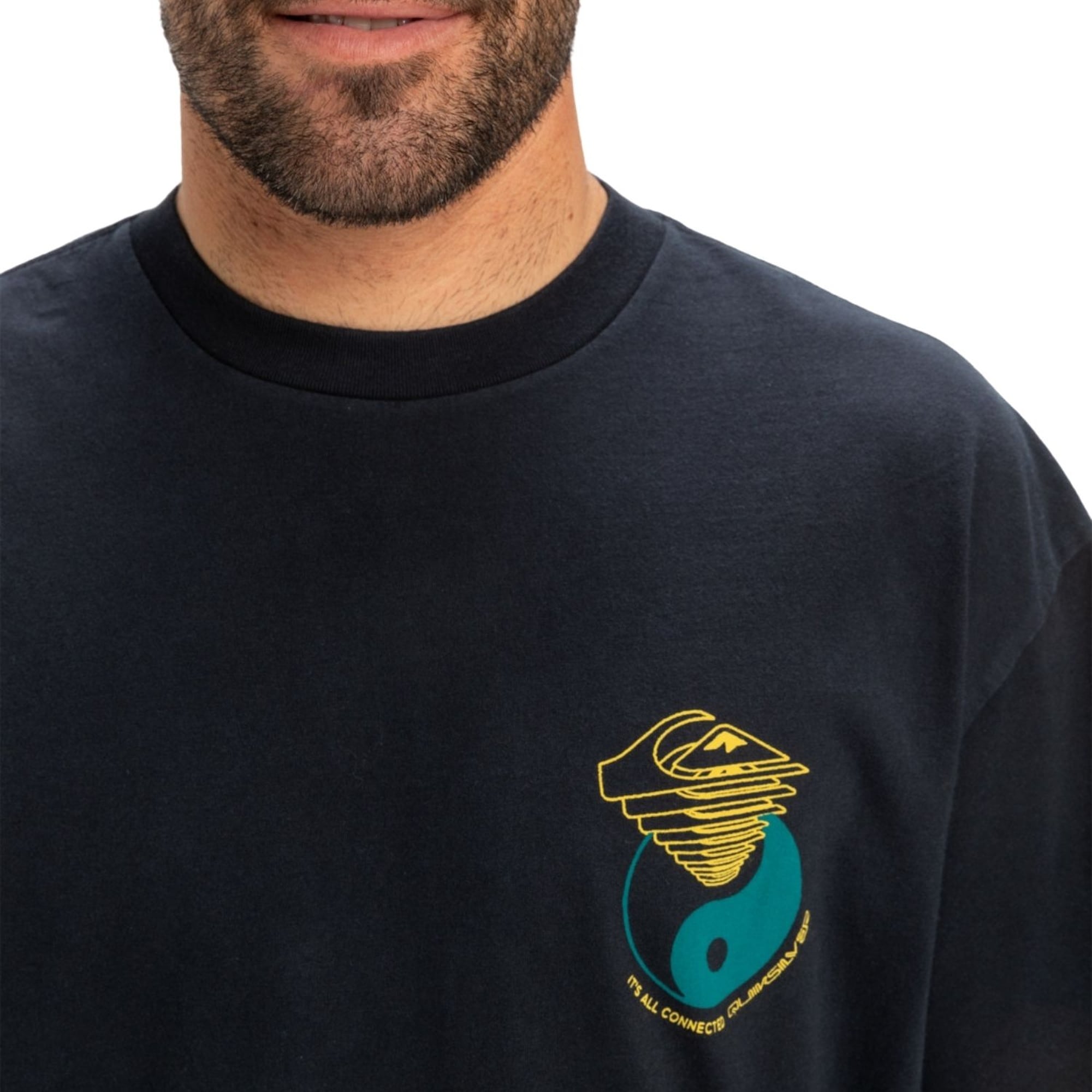 Quiksilver Hw Hypnotic Wave Erkek Siyah Tişört