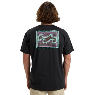  Billabong Crayon Wave Ss Erkek Siyah Tişört