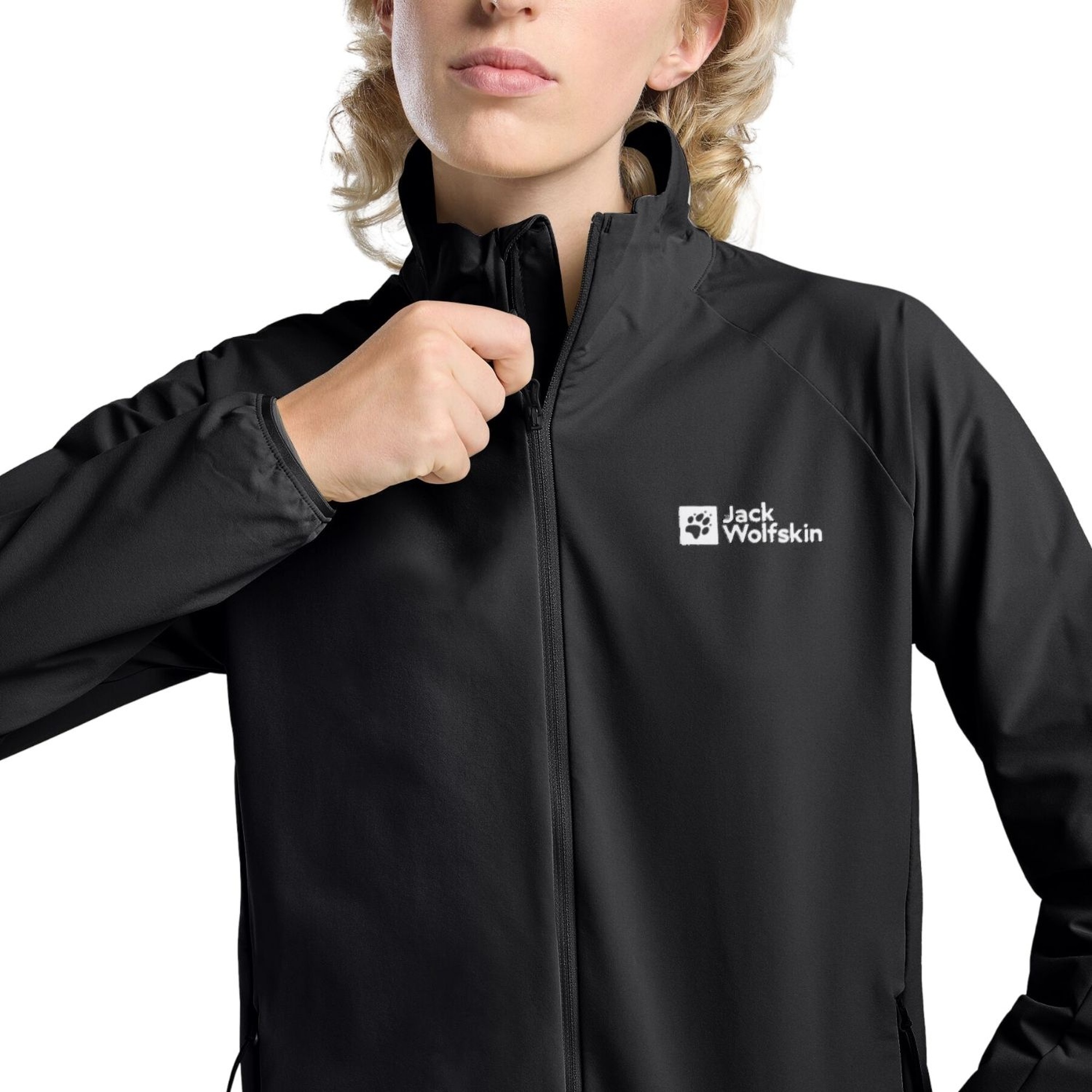 Jack Wolfskin Prelight Stride Kadın Siyah Outdoor Ceketi