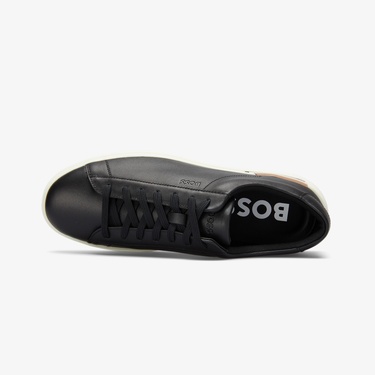  Boss Logo Erkek Siyah Sneaker