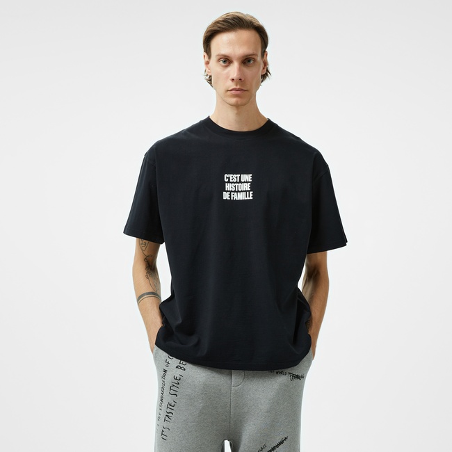  The Kooples Classic Erkek Siyah T-Shirt