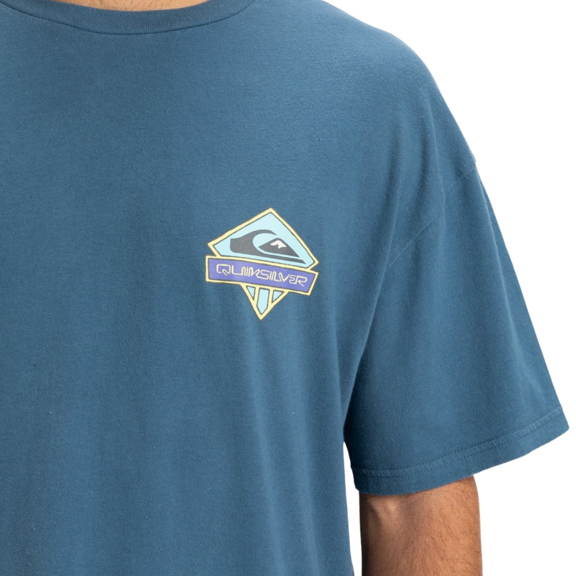 Quiksilver Gh Qs Crystal Jet Erkek Yeşil Tişört