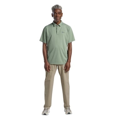  Jack Wolfskin Delgami Polo Erkek Yeşil Polo Tişört
