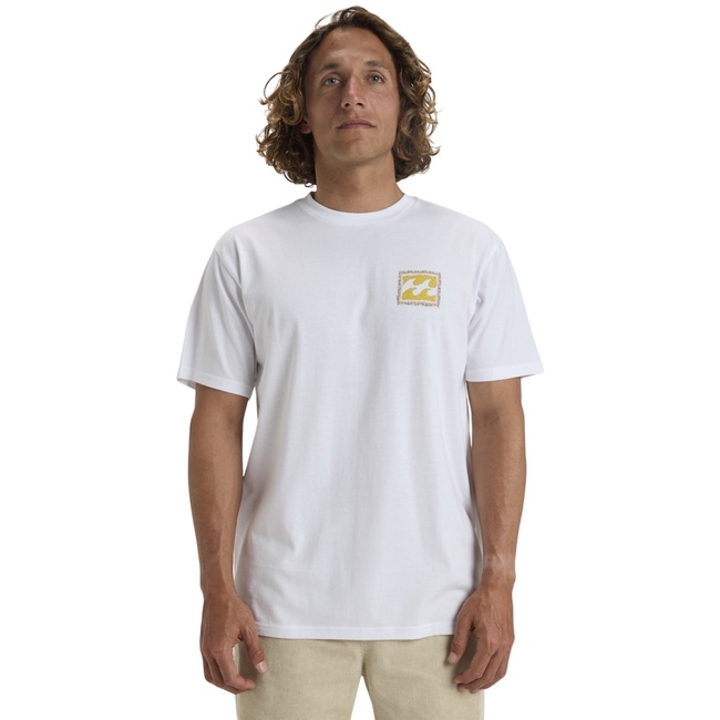  Billabong Crayon Wave Ss Erkek Beyaz Tişört