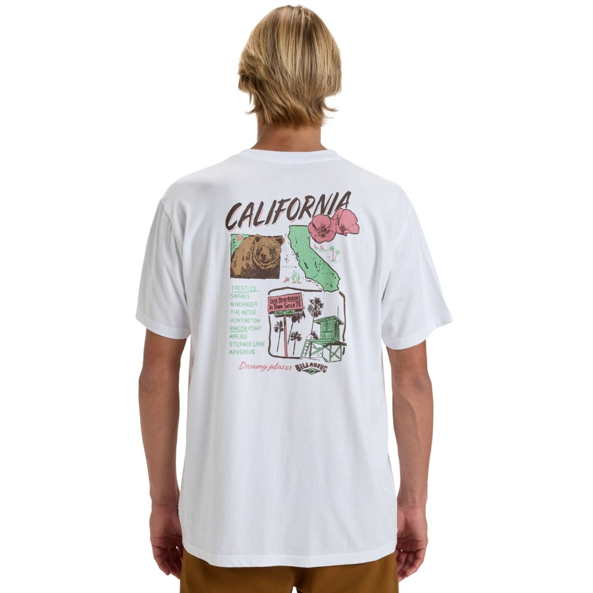 Billabong Dreamy Place Ss Erkek Beyaz Tişört