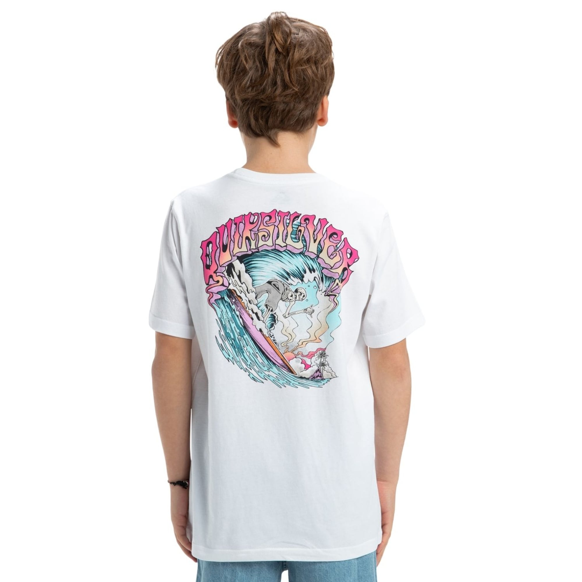 Quiksilver Ev Times Up Yth Erkek Çocuk Beyaz Tişört