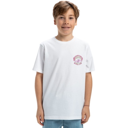  Quiksilver Ev Times Up Yth Erkek Çocuk Beyaz Tişört